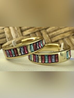 Kendra Scott Jack Gold & Jewel Tone Hoop Earrings